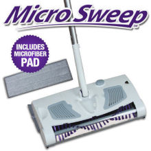Micro Sweep Cordless Touchless Carpet Sweeper 2 in 1 Dry Mop & Sweeper